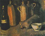 Vincent Van Gogh bottles and white bowl Germany oil painting artist